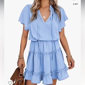 Women’s Dokotoo Blue Chiffon Mini Dress